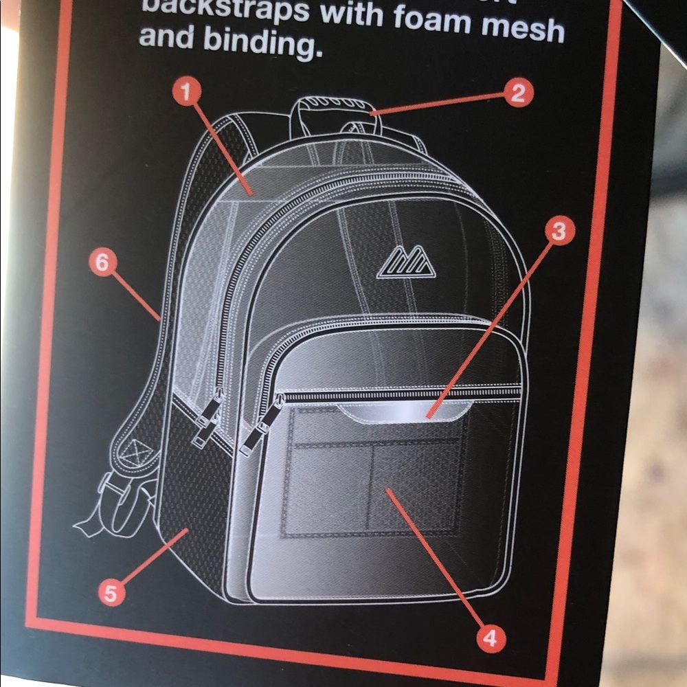Transparent Pink Backpack - Picture 3 of 4